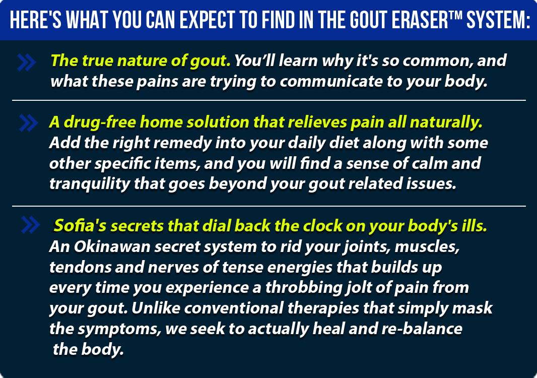 The Gout Eraser™ - How I Cured My Gout Permanently in 7 Days - Without  Medications!